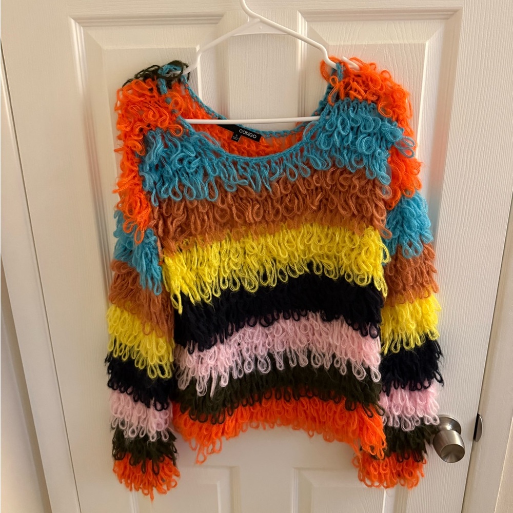 Colorful Loop Knit Sweater - Picture 2 of 2